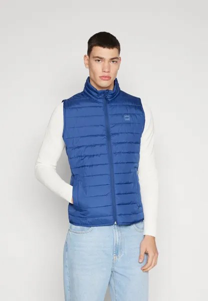 Без рукавов ЖИЛЕТ LOGO PUFFER VEST GAP, синий трек