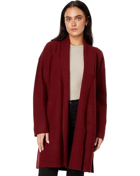 Пальто Eileen Fisher Petite High Collar, цвет Red Cedar