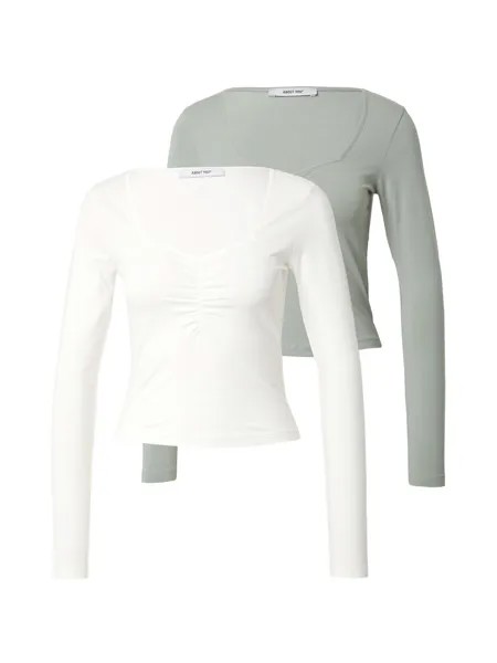 Лонгслив About You GWEN, цвет Jade/Off White