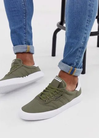 Кроссовки хаки adidas Skateboarding - 3MC-Зеленый