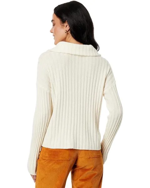 Свитер Madewell Niles Wide Rib Collar Cardigan, цвет Antique Cream