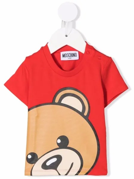 Moschino Kids футболка с принтом Teddy Bear