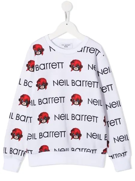Neil Barrett Kids толстовка с принтом