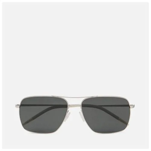 Солнцезащитные очки Oliver Peoples Clifton Polarized серебряный, Размер 58mm