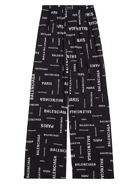 Пижамные брюки Bal Paris по всей длине Balenciaga, черный