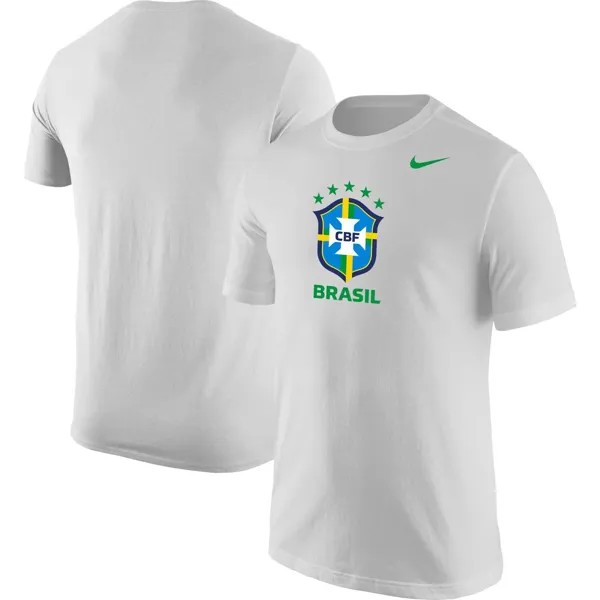 Мужская белая футболка Core сборной Бразилии Nike