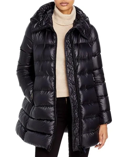 Пуховая парка Suyen с капюшоном Moncler, цвет Black