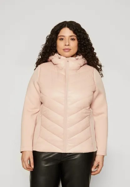 Пуховик CARSOPHIE MIX FITTED HOOD JACKET ONLY Carmakoma, розовый