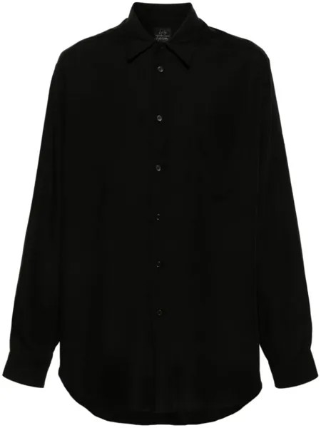 Yohji Yamamoto рубашка с длинными рукавами, черный