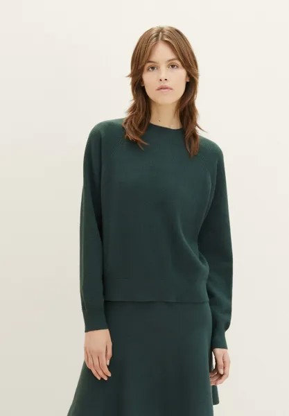 Вязаный свитер TOM TAILOR DENIM, цвет huntsman green