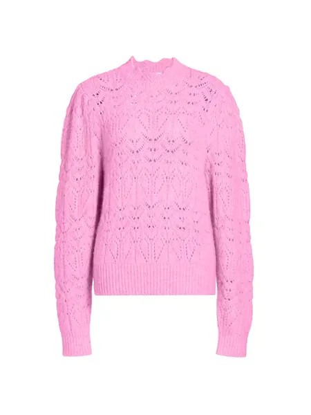 Свитер Galini из смеси альпака-пуэнтелле Isabel Marant Étoile, цвет fluo pink