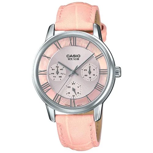 Наручные часы CASIO Collection LTP-E315L-4A, серебряный, розовый