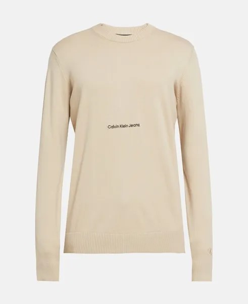 Джемпер с длинными рукавами Calvin Klein Jeans, серо-коричневый
