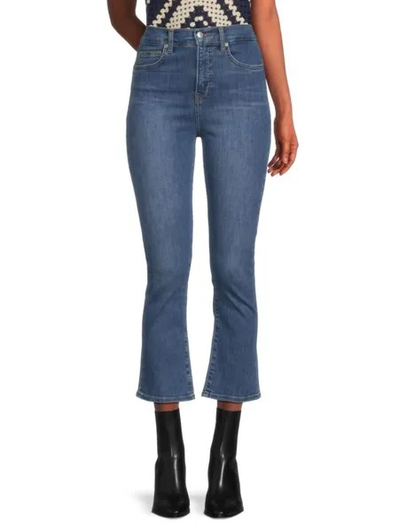 Расклешенные джинсы Carly со средней посадкой Veronica Beard, цвет Sierra Blue