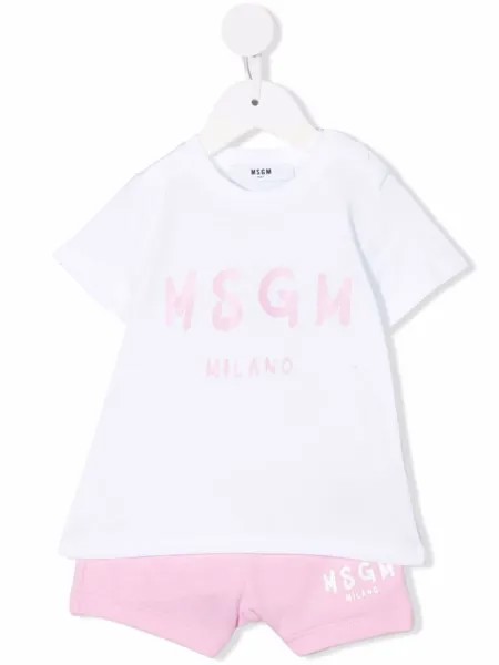 MSGM Kids комплект из топа и шортов с логотипом