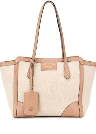 Gucci Pre-Owned сумка-тоут с ярлыком-логотипом