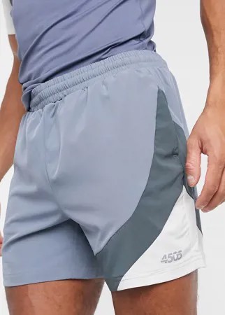 Спортивные шорты с контрастными вставками ASOS 4505-Серый