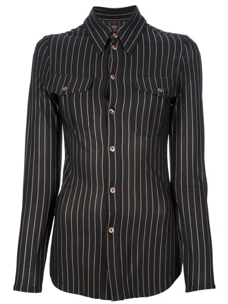 Jean Paul Gaultier Pre-Owned приталенная рубашка в полоску