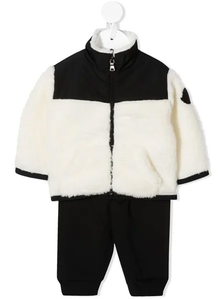 Moncler Enfant комплект из флисовой куртки и брюк
