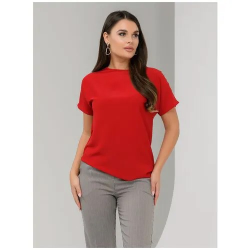 Блуза 1001dress, размер 54/56, красный