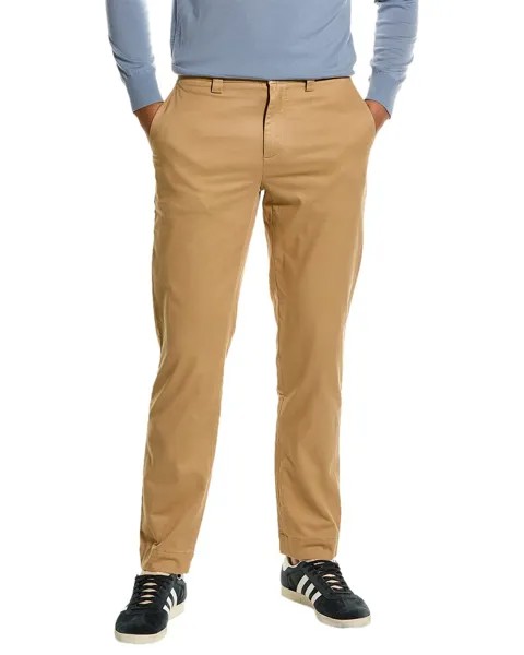 Брюки чинос Brooks Brothers Clark Fit на фланелевой подкладке, коричневый