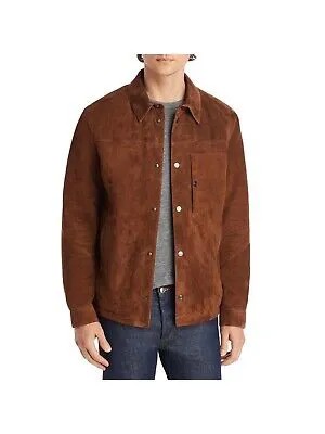 ZEGNA Мужская коричневая куртка на пуговицах XL