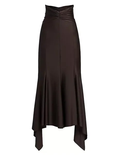 Эластичная юбка хай-лоу со сборками Philosophy Di Lorenzo Serafini, черный