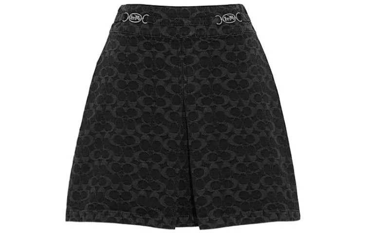 COACH Женская повседневная юбка, цвет Black
