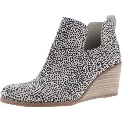 Женские замшевые ботильоны Toms Kallie с анималистическим принтом BHFO 9463