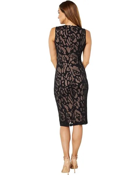 Платье Halston Marilyn Leopard Dress, цвет Jet Black