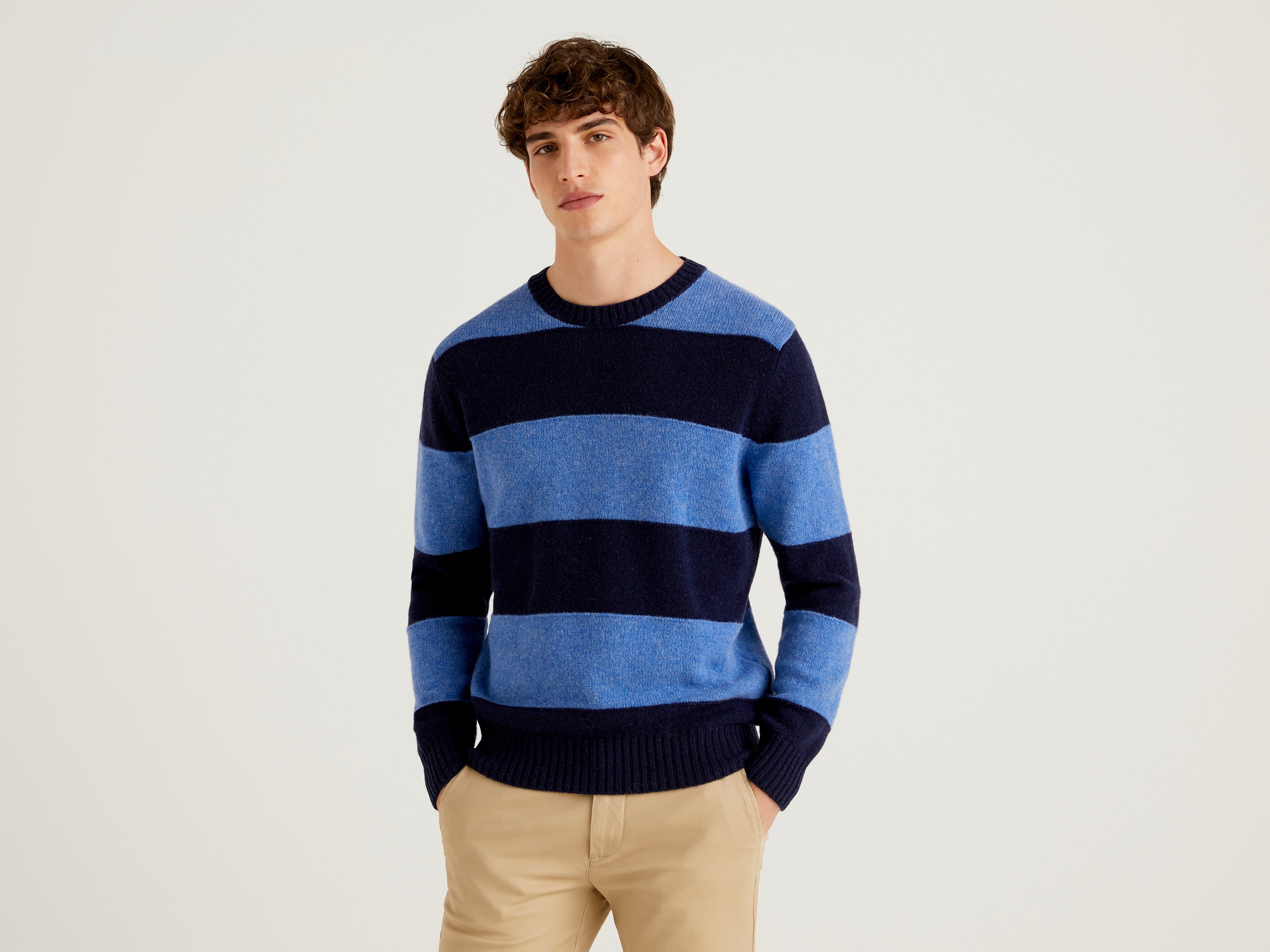 Джемпер мужской United Colors of Benetton 21A_103MK1N24 разноцветный XL