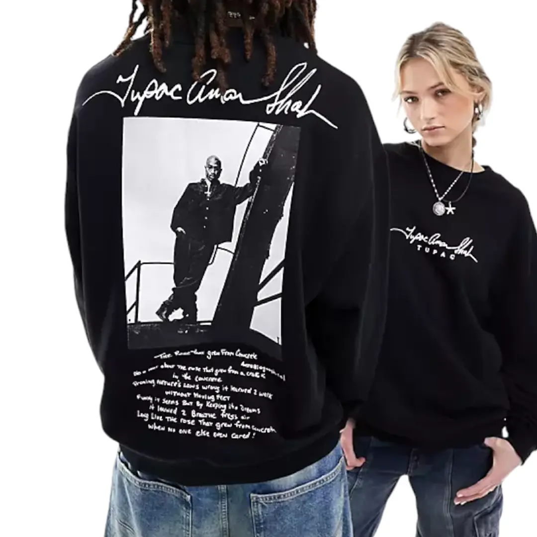 Свитшот Asos Design Unisex Oversized, черный