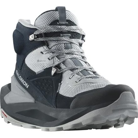 Походные ботинки Elixir Mid Gore-Tex женские Salomon, цвет Carbon/Pearl Blue/Flint Stone