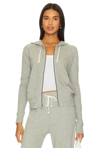 Толстовка James Perse Classic Zip Up, цвет Heather Grey