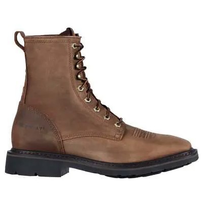 Мужские рабочие кроссовки Ariat Cascade 8 дюймов с мягким носком, коричневые 10011916