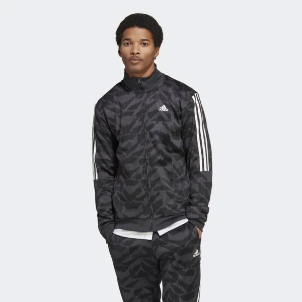 Толстовка Adidas Tiro Suit Up Track, черный/белый/темно-серый