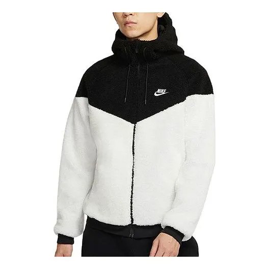 Куртка Nike Windrunner lamb's wool Stay Warm Athleisure Casual Sports polar fleece Jacket Creamy White, цвет creamy