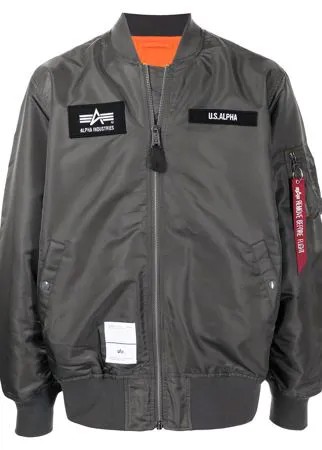 Alpha Industries бомбер с нашивкой-логотипом
