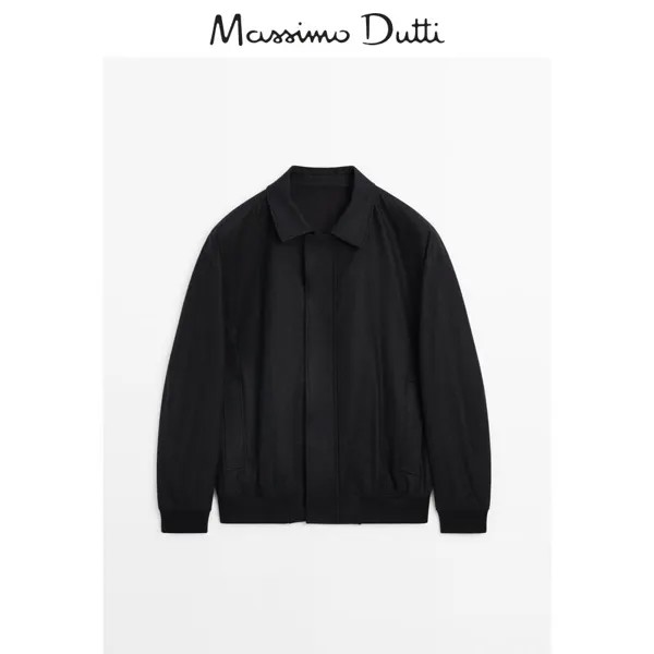 Куртка мужская Massimo Dutti 2024 повседневная, темно - серый