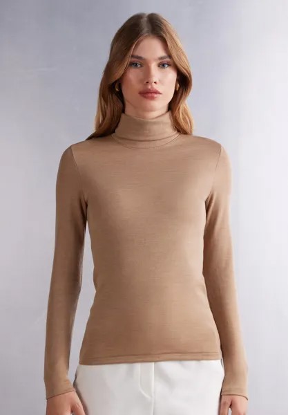 Вязаный свитер WARM EFFECT TURTLENECK Intimissimi, цвет braun camel