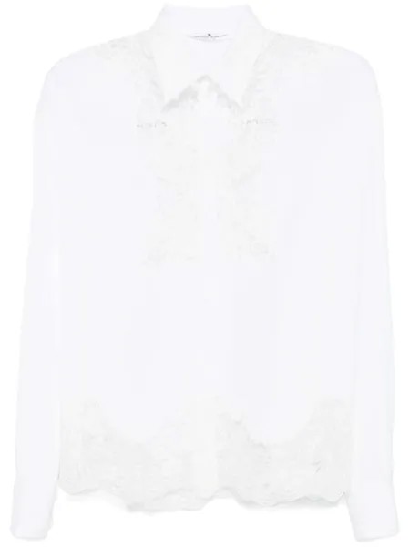 Ermanno Scervino кружевная рубашка, белый