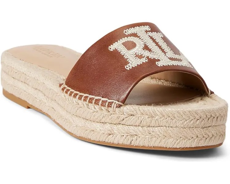 Сандалии LAUREN Ralph Lauren Polly Espadrille, цвет Deep Saddle Tan/Cream