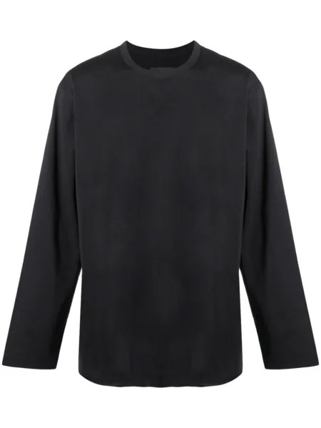 Y-3 футболка с длинными рукавами и логотипом, черный