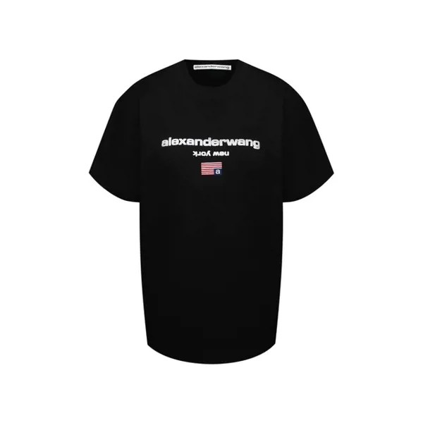 Хлопковая футболка Denim X Alexander Wang