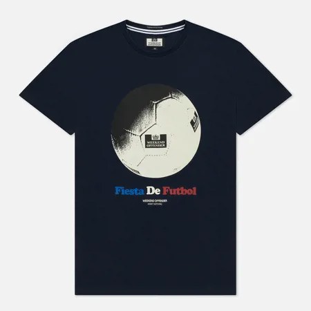 Мужская футболка Weekend Offender Fiesta De Futbol Printed, цвет синий, размер XS