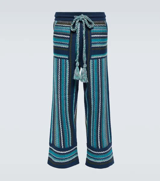 Шерстяные брюки Ushuaia Stories Baja Alanui, синий