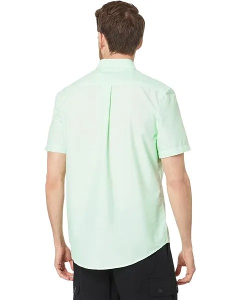Рубашка U.S. POLO ASSN. Short Sleeve Solid Eoe Slub Woven Shirt, цвет Patina Green
