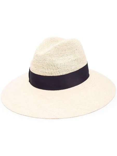 Borsalino шляпа-федора с лентой