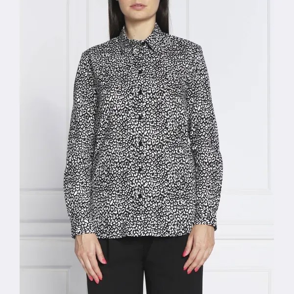 Модная рубашка обычного кроя The Kooples, черный