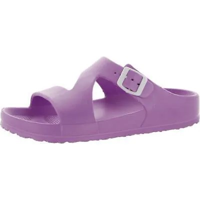 Женские фиолетовые шлепанцы Hey Girl для вечеринки у бассейна, обувь 10, средний (B,M) BHFO 9289